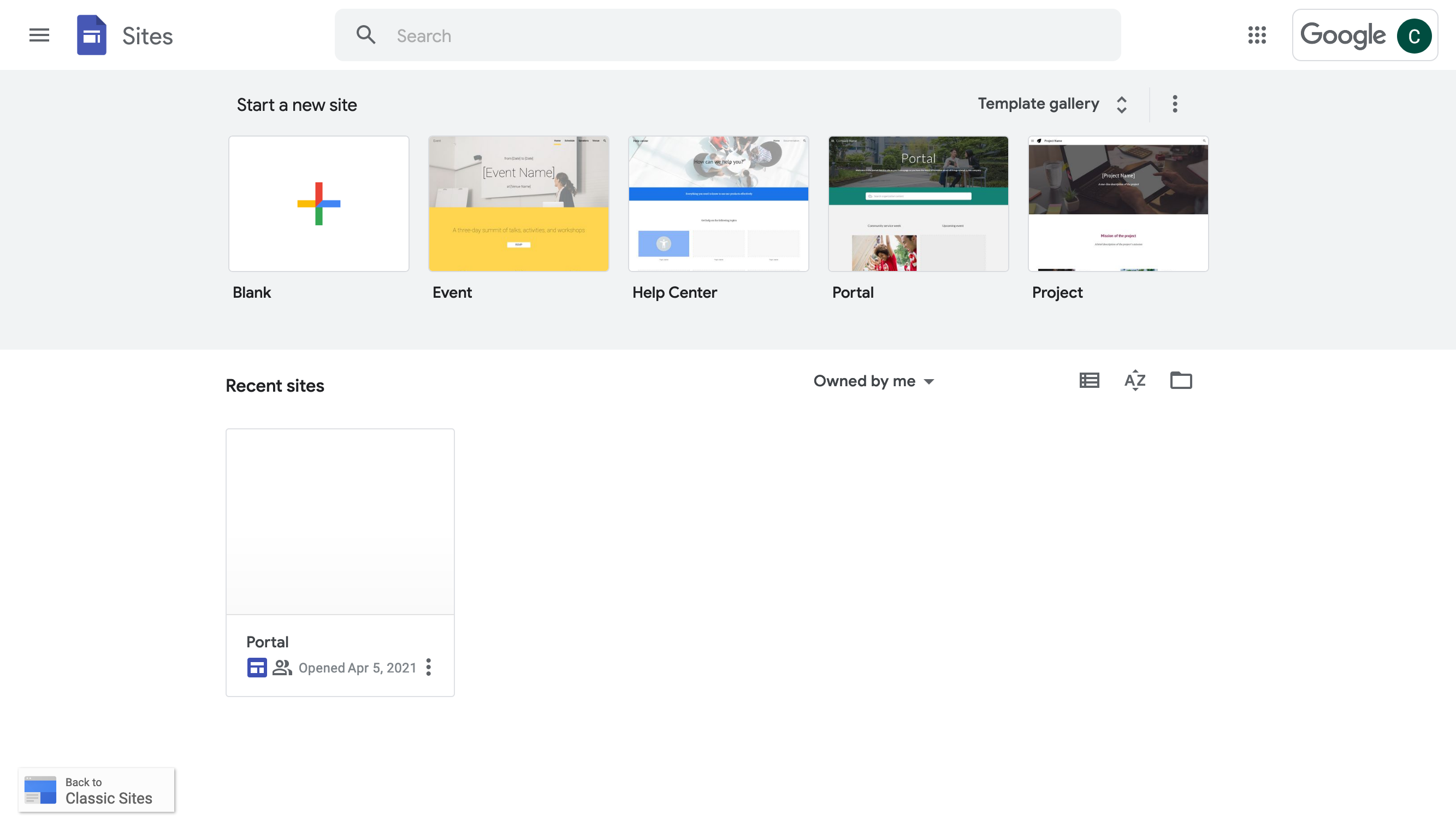 Google-Sites-Dashboard