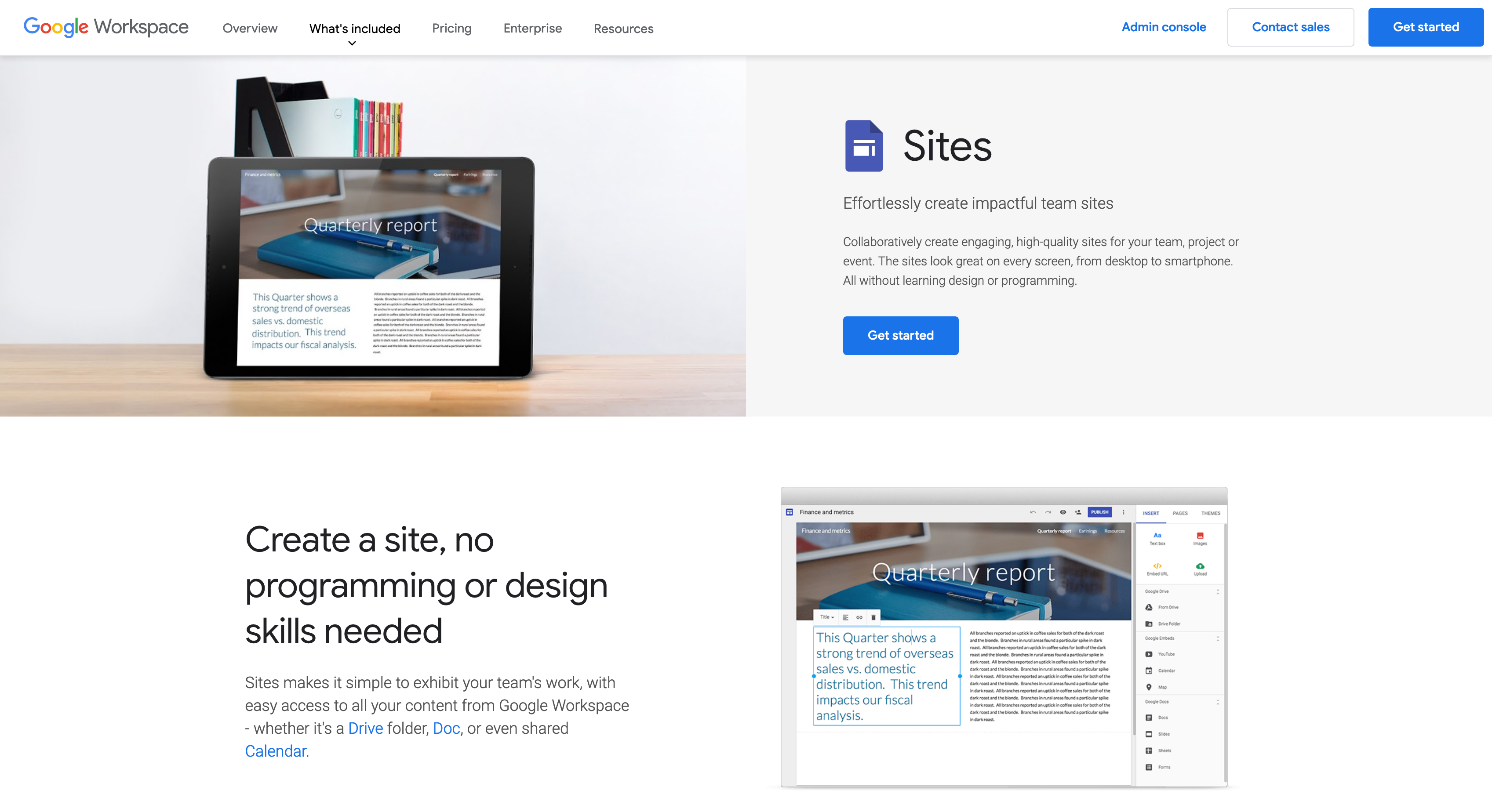 Google-Sites-Workspace-overview